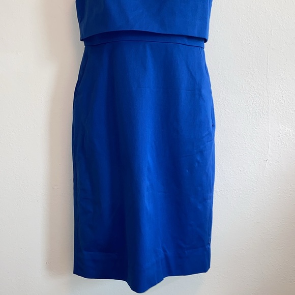 NWT J Crew Going Places Sleeveless Royal Blue Dress - Picture 4 of 11